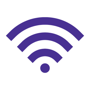 purple wifi icon