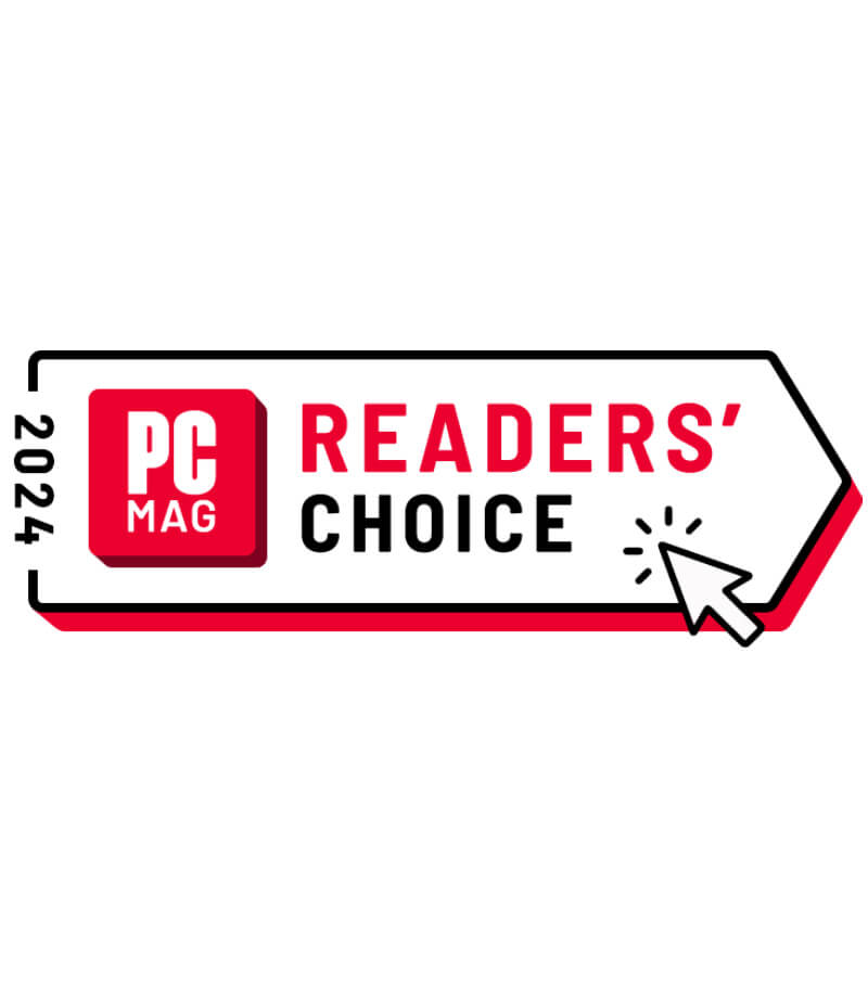 PCMag Readers’ Choice Award winner 10 years, 16 time recognized, company-wide