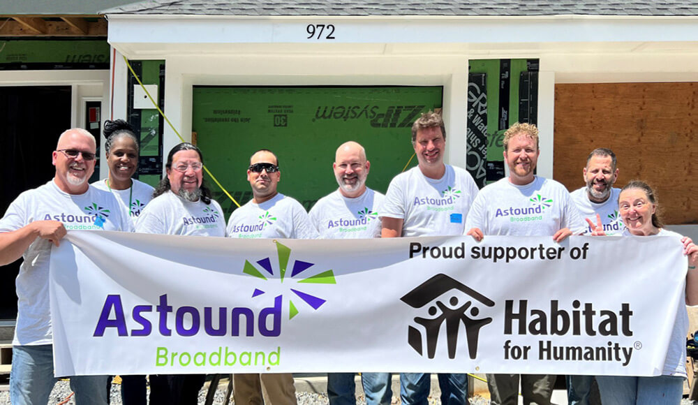 Astound team volunteers for Habitat Boston
