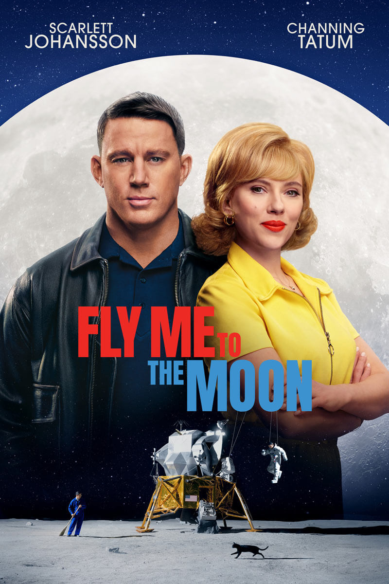 Fly Me To The Moon - A sharp, stylish comedy-drama set against the high stakes backdrop of NASA's Apollo 11 moon landing - and faltering public image. (PG-13)