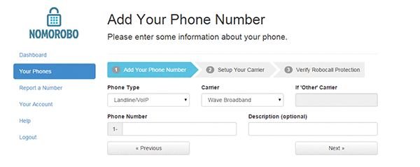 nomorobo landline free