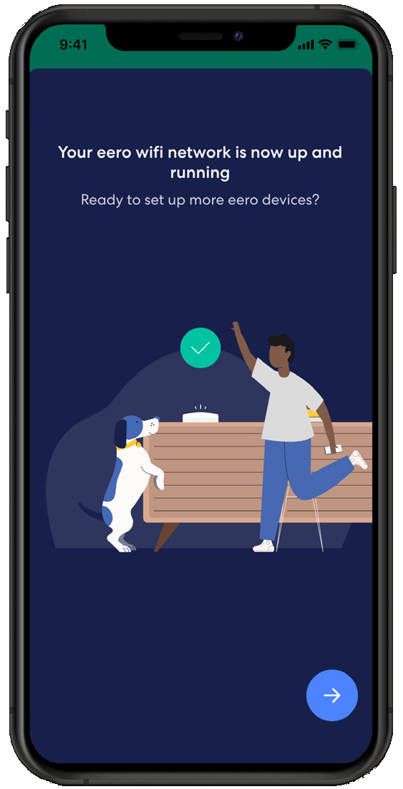 eero create an account on a phone